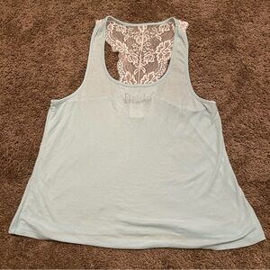 Intimo Donatello bride lounge tank top with lace size medium